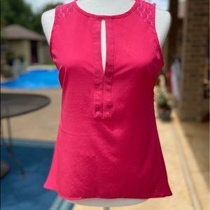 Nicole Sleeveless Pink Top Size Small